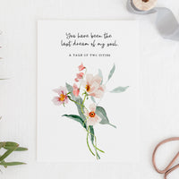 A Tale Of Two Cities - 'The Last Dream Of My Soul' Literary Quote Card