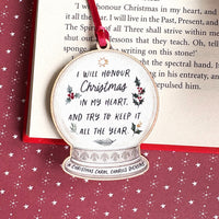 A Christmas Carol Wooden Tree Decoration
