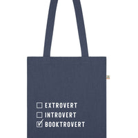 Booktrovert Recycled Tote Bag