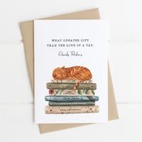 Charles Dickens - 'The Love Of A Cat' Literary Quote Card