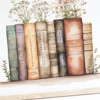 Charles Dickens Book Stack Print