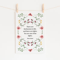 Dracula - 'You Are One Of The Lights' Literary Print