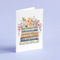 Edith Wharton Book Stack Card