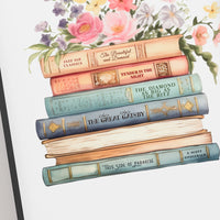F. Scott Fitzgerald Book Stack Print