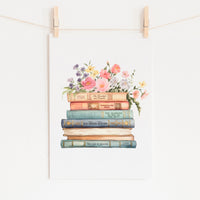 F. Scott Fitzgerald Book Stack Print