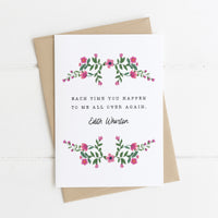 The Age of Innocence - 'You Happen To Me All Over Again' Literary Quote Card