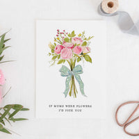 If Mums Were Flowers Card