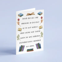A Little Princess - 'Absorbed In A Book' Literary Quote Card