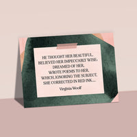 Mrs Dalloway - 'He Thought Her Beautiful' Postcard