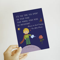 The Little Prince - 'The Time You Spent On Your Rose' Postcard