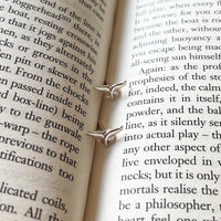 Moby Dick - 'I Know Not All That May Be Coming' Whale Tail Stud Earrings