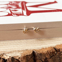 Henry VIII - 'Sparks Of Fire' Flame Stud Earrings