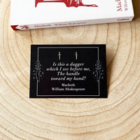 Macbeth - 'Is This A Dagger' Mini Dagger Stud Earrings