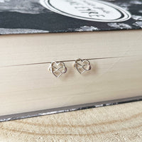 Jane Eyre - 'What I Can Truly Love' Infinity Heart Stud Earrings