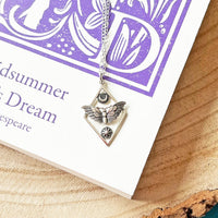 A Midsummer Night's Dream - 'She Is Fierce' Geometric Moth Necklace