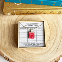 The Romance Reader Book Necklace