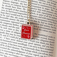 The Romance Reader Book Necklace