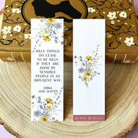 Emma - 'Silly Things Do Cease To Be Silly' Bookmark
