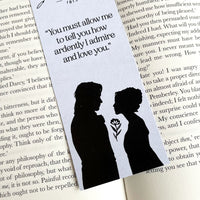 Pride and Prejudice - 'How Ardently I Love and Admire You' Bookmark