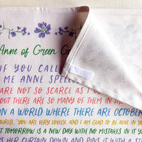 Anne of Green Gables Quotes Tea Towel