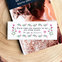 The Age of Innocence - 'You Happen To Me All Over Again' Bookmark