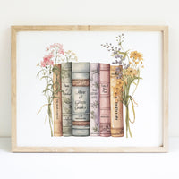 L. M. Montgomery Book Stack Print