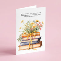 Louisa May Alcott - 'Some Books Are So Familiar' Book Stack Card