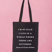 A World Where There Are Octobers Recycled Cotton Tote Bag