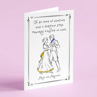 Pride and Prejudice - 'Fond Of Dancing' Literary Quote Card