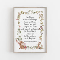 The Secret Garden - 'Everything Is Made Out Of Magic' Literary Print