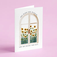 Set Wide The Window - Edith Wharton Literary Quote Card