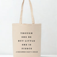 She Is Fierce Recycled Cotton Tote Bag