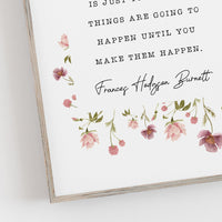 The Secret Garden - 'Nice Things Are Going To Happen' Literary Print