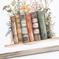 Virginia Woolf Book Stack Print