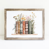 Virginia Woolf Book Stack Print
