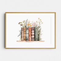 Virginia Woolf Book Stack Print