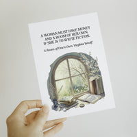 A Room of One's Own - 'To Write Fiction' Postcard