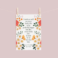 Jane Austen Floral Postcards