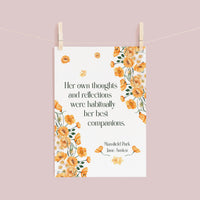Jane Austen Floral Postcards