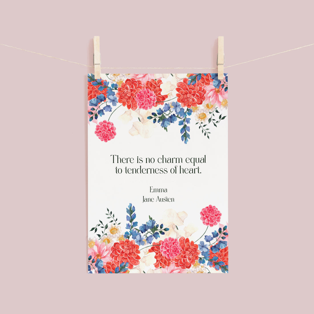 Jane Austen Floral Postcards
