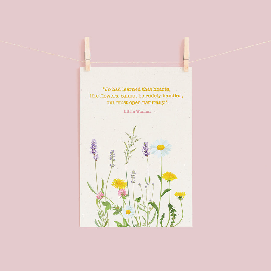 Little Women - 'Hearts, Like Flowers' Postcard