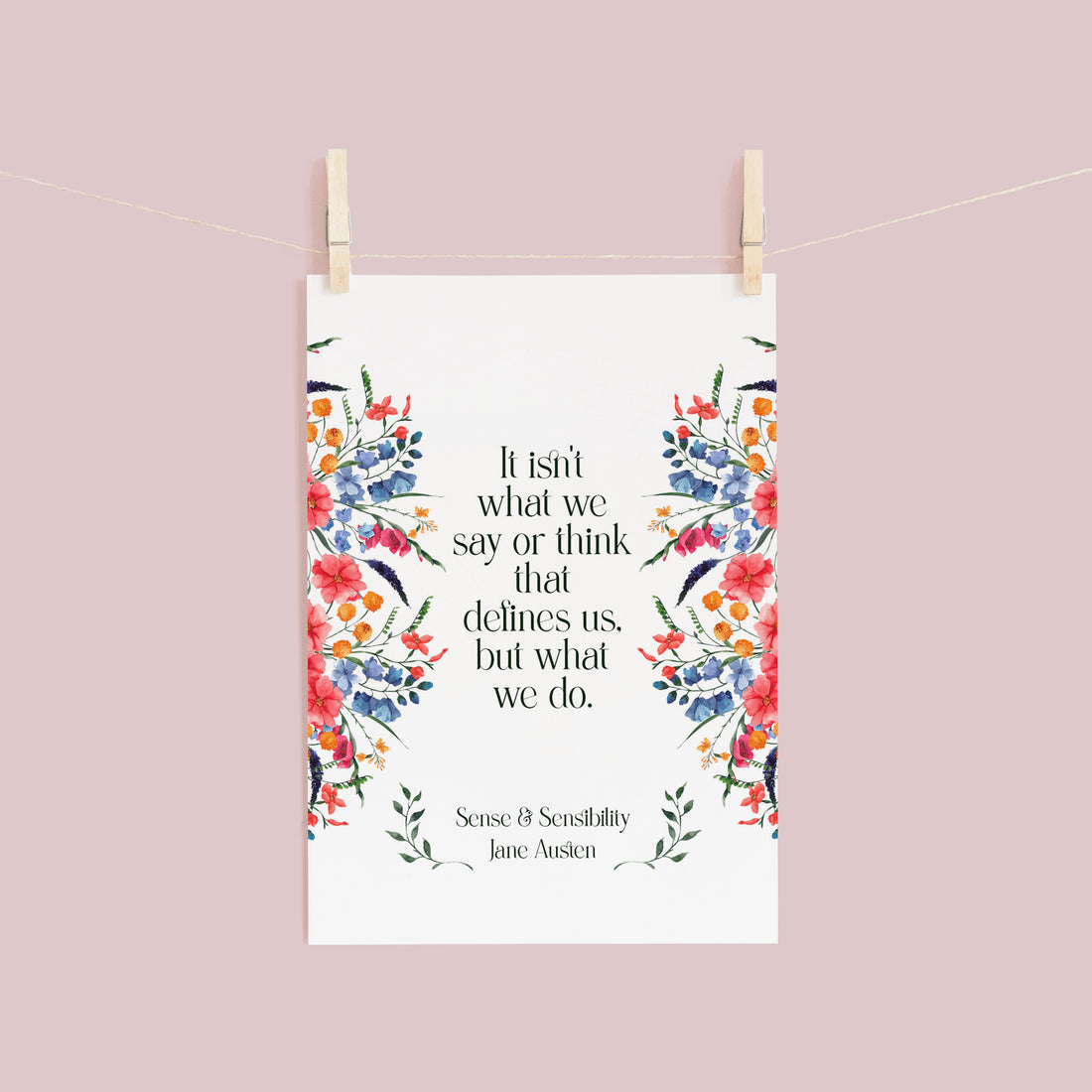 Jane Austen Floral Postcards