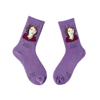 Emily Bronte Literary Socks