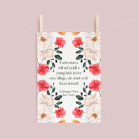 Jane Austen Floral Postcards