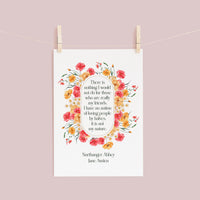Jane Austen Floral Postcards