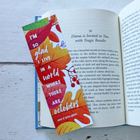 Anne of Green Gables - 'A World Where There Are Octobers' Bookmark