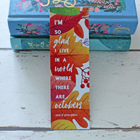 Anne of Green Gables - 'A World Where There Are Octobers' Bookmark