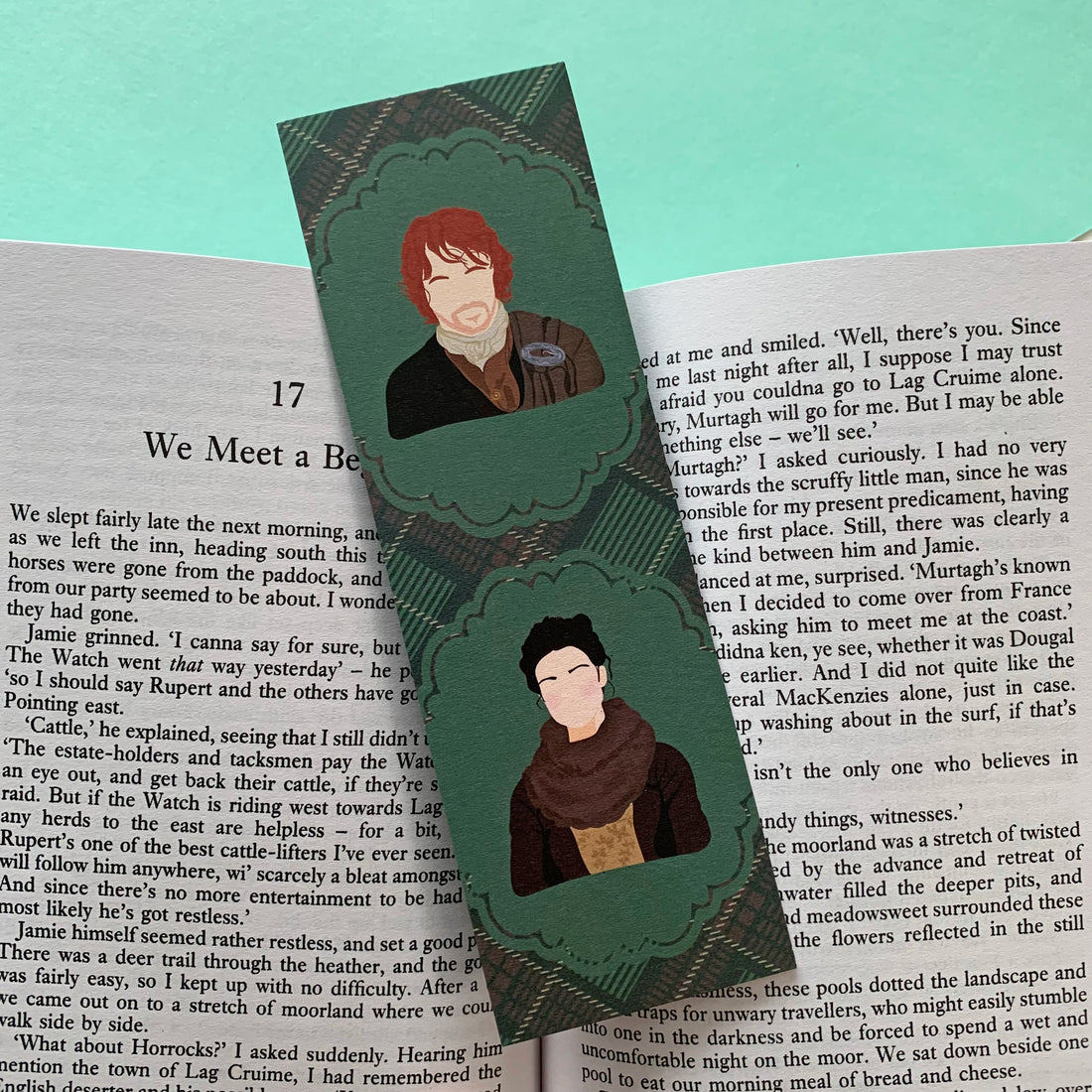 Literary Couples Bookmark: Claire and Jamie