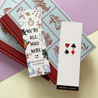 Alice's Adventures In Wonderland - 'We're All Mad Here' Bookmark
