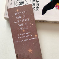 A Midsummer Night's Dream - 'She Is Fierce' Bookmark